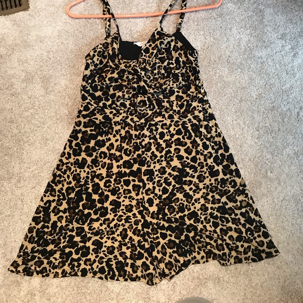 CANDIES leopard printed romper